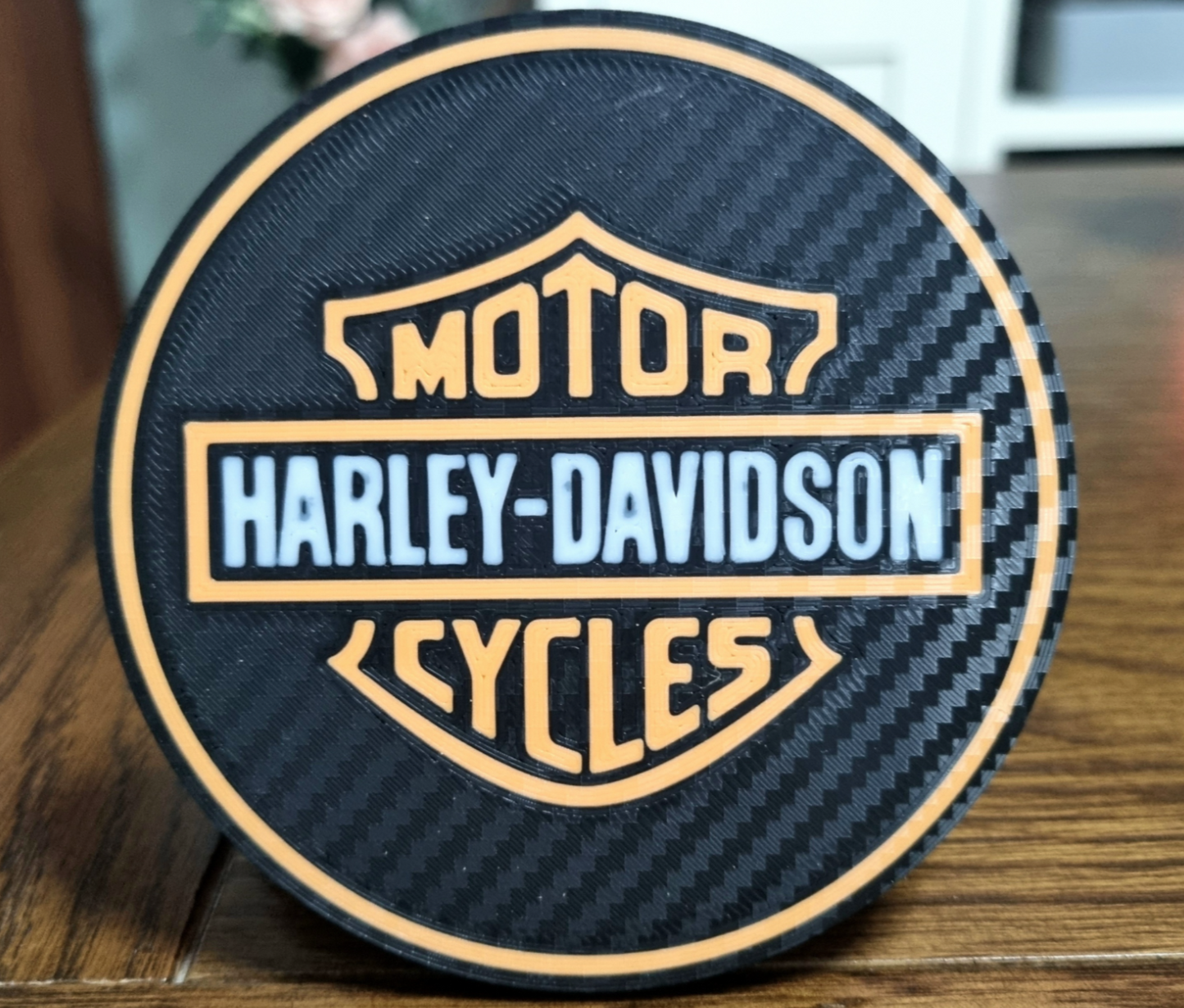 Harley-Davidson Inspired Motorcycle Coaster Set – 3D Printed Barware for Bike Enthusiasts