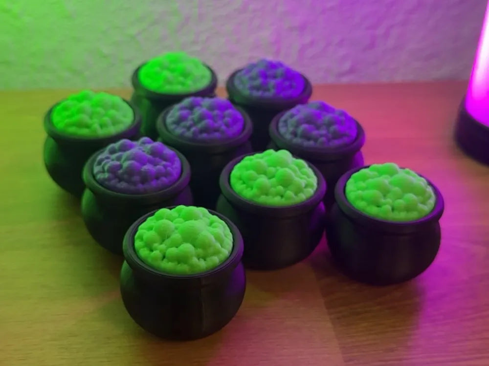 3D printed cauldron fidget clicker
