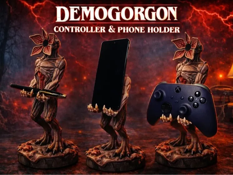 Monster creature phone and controller holder