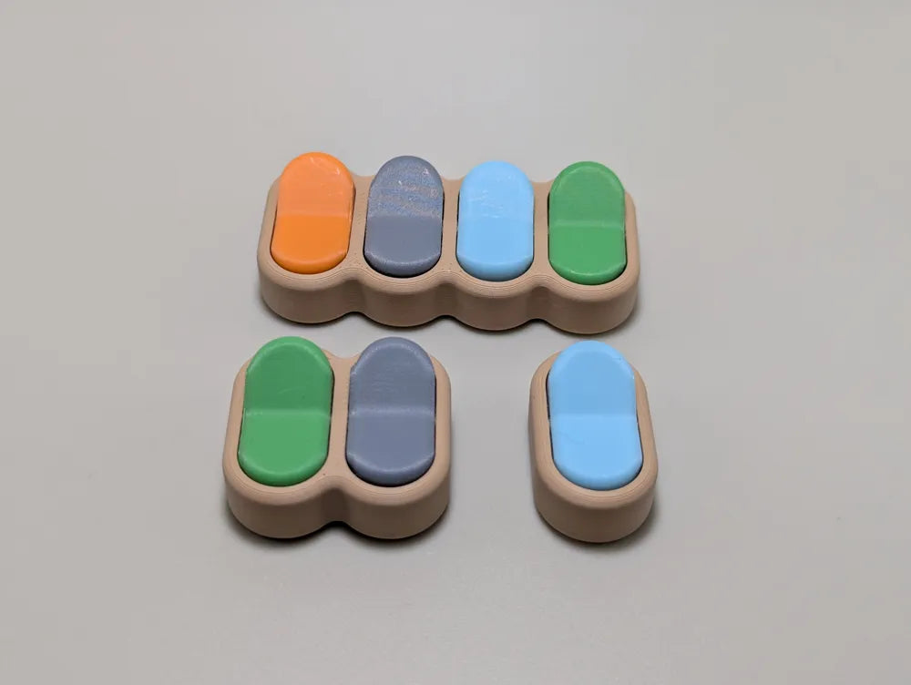 3D printed rocker fidget switch
