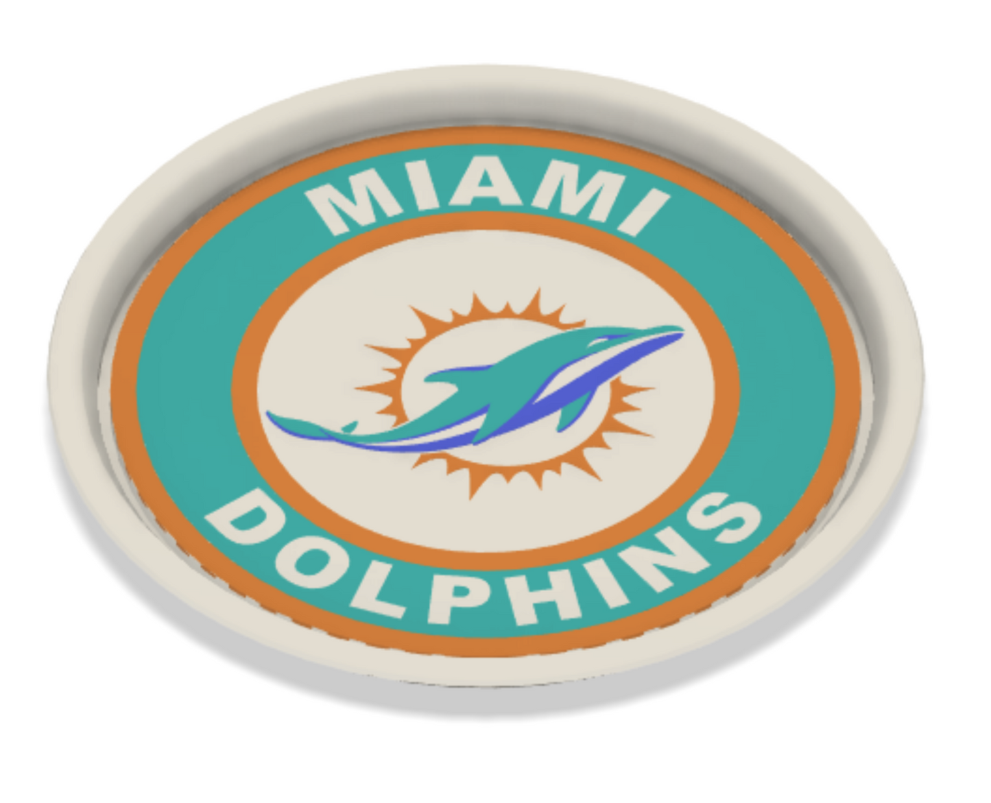 NFL Stackable Coaster Set (All 32 Teams) – 3D Printed Football Fan Table Accessories