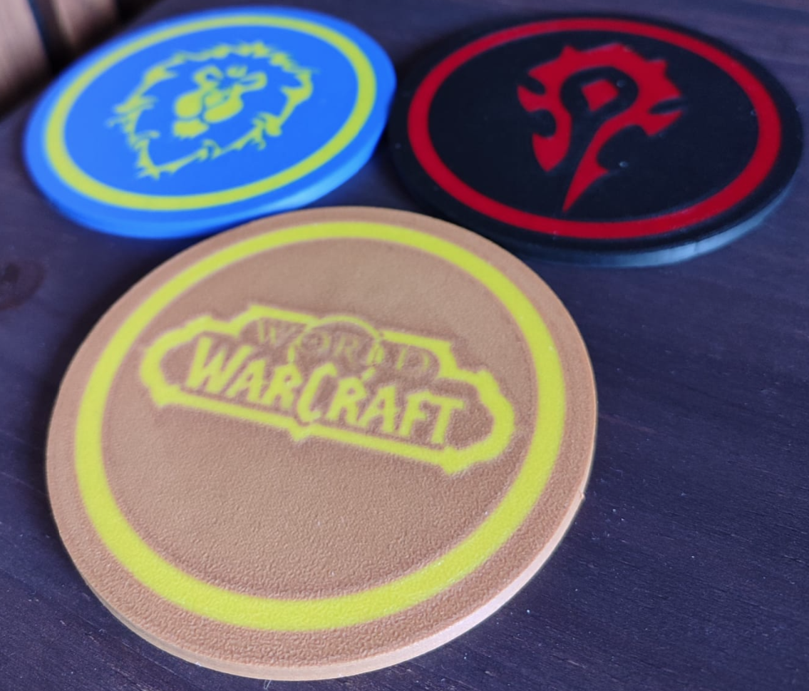 3D Printed World of Warcraft Coaster Set