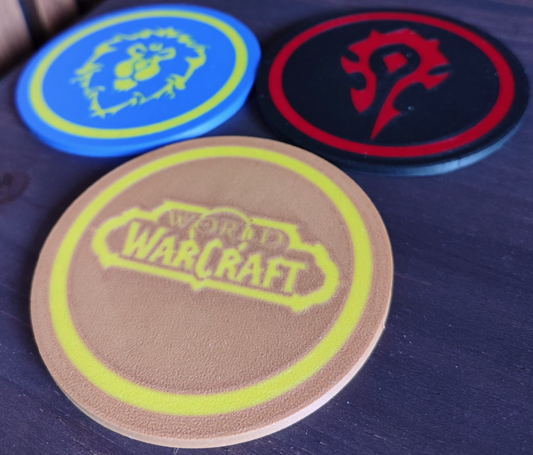 3D Printed World of Warcraft Coaster Set