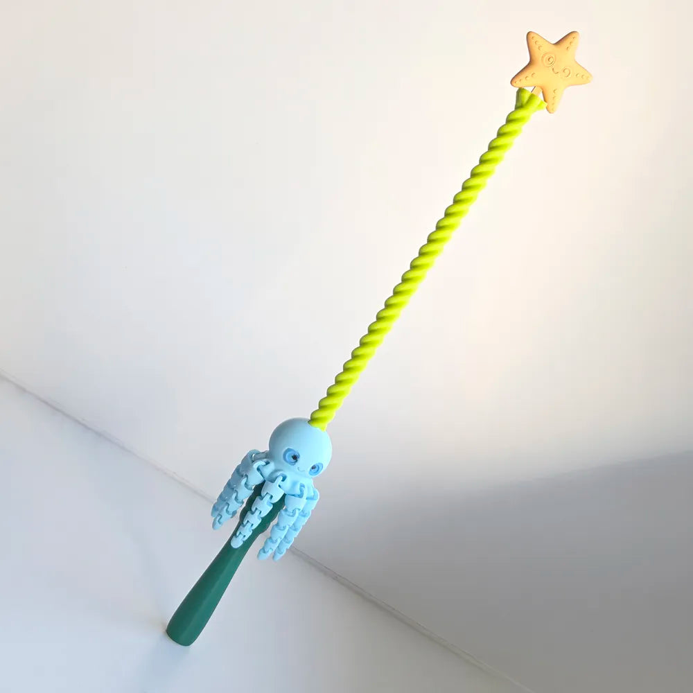 Spinning magic octopus wand